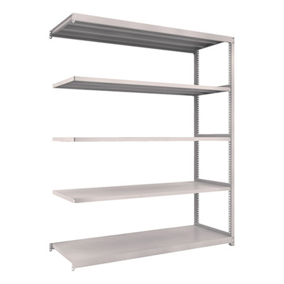 トラスコ TRUSCO スチールラック M2型軽中量棚 1760×600×H2100 5段 連結 ネオグレー M2-7665B 509-0415 (商品コード：170904)