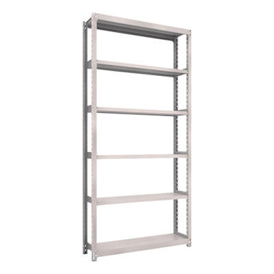 トラスコ TRUSCO スチールラック M2型 W1160×D300×H2400 6段 単体 ネオグレー M2-8436 450-0636 (商品コード：170921)