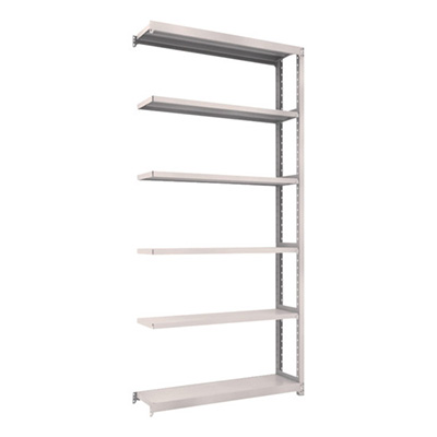 トラスコ TRUSCO スチールラック M2型 W1160×D300×H2400 6段 連結 ネオグレー M2-8436B 450-0644 (商品コード：170922)