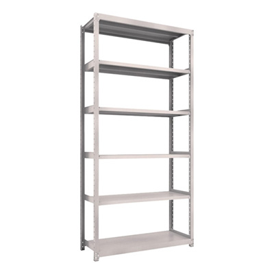 トラスコ TRUSCO スチールラック M2型 W1160×D450×H2400 6段 単体 ネオグレー M2-8446 450-0679 (商品コード：170925)