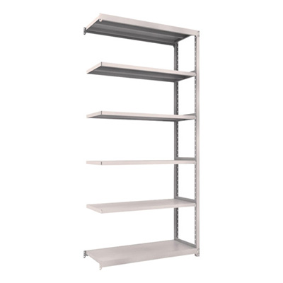 トラスコ TRUSCO スチールラック M2型 W1160×D450×H2400 6段 連結 ネオグレー M2-8446B 450-0687 (商品コード：170926)