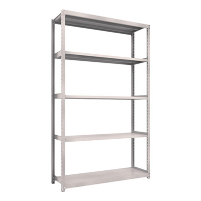 トラスコ TRUSCO スチールラック M2型軽中量棚 1460×450×H2400 5段 単体 ネオグレー M2-8545 450-0776 (商品コード：170935)