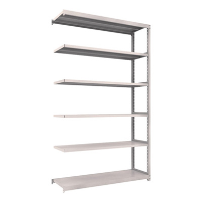 トラスコ TRUSCO スチールラック M2型 W1460×D450×H2400 6段 連結 ネオグレー M2-8546B 450-0806 (商品コード：170938)