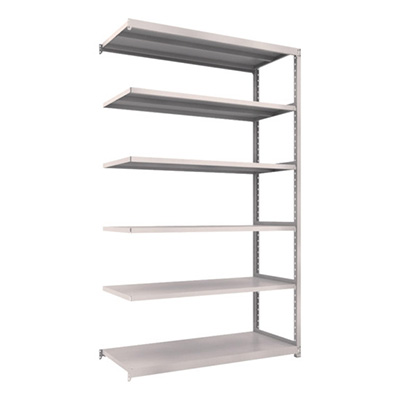 トラスコ TRUSCO スチールラック M2型 W1460×D600×H2400 6段 連結 ネオグレー M2-8566B 450-0849 (商品コード：170942)