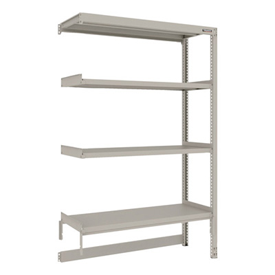 トラスコ TRUSCO スチールラック M2型軽中量棚 台車天板収納型 1160×450×H1800 4段 連結 M2-DB6444B 271-9374 (商品コード：170965)