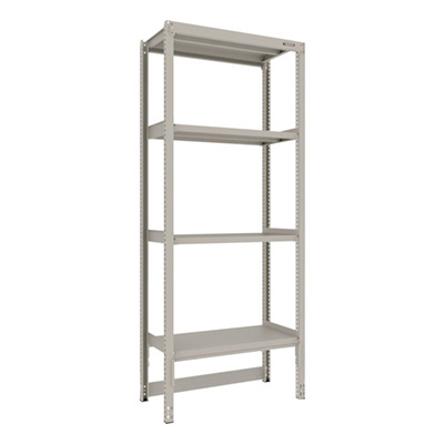 トラスコ TRUSCO スチールラック M2型軽中量棚 台車天板収納型 860×450×H2100 4段 単体 M2-DB7344 271-9401 (商品コード：170975)