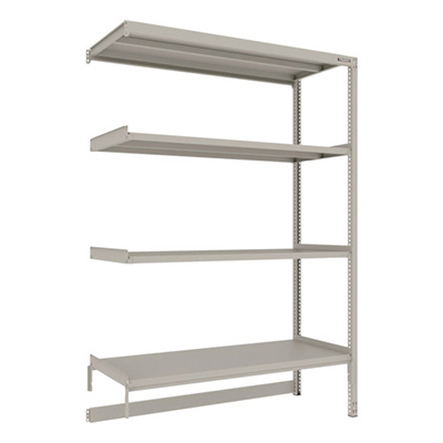 トラスコ TRUSCO スチールラック M2型軽中量棚 台車天板収納型 1460×600×H2100 4段 連結 M2-DB7564B 271-9387 (商品コード：170986)