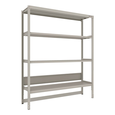 トラスコ TRUSCO スチールラック M2型軽中量棚 台車天板収納型 1760×450×H2100 4段 単体 M2-DB7644 271-9399 (商品コード：170987)