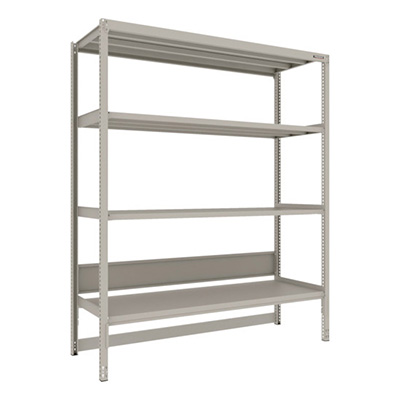 トラスコ TRUSCO スチールラック M2型軽中量棚 台車天板収納型 1760×600×H2100 4段 単体 M2-DB7664 271-9393 (商品コード：170989)