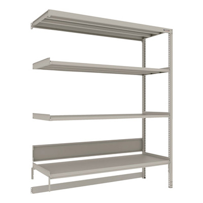 トラスコ TRUSCO スチールラック M2型軽中量棚 台車天板収納型 1760×600×H2100 4段 連結 M2-DB7664B 271-9386 (商品コード：170990)