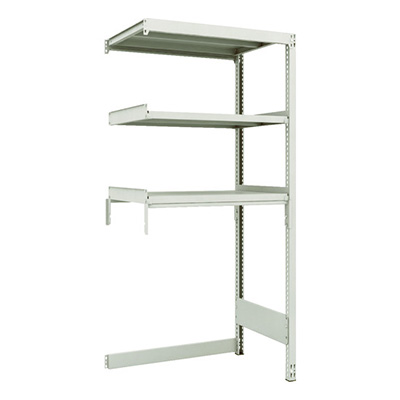 トラスコ TRUSCO スチールラック M2型軽中量棚 下段開放型 860×600×H1800 3段 連結 M2-SB6363B 116-4827 (商品コード：171038)