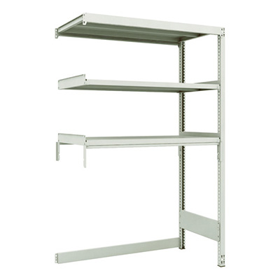 トラスコ TRUSCO スチールラック M2型軽中量棚 下段開放型 1160×600×H1800 3段 連結 M2-SB6463B 116-4831 (商品コード：171042)