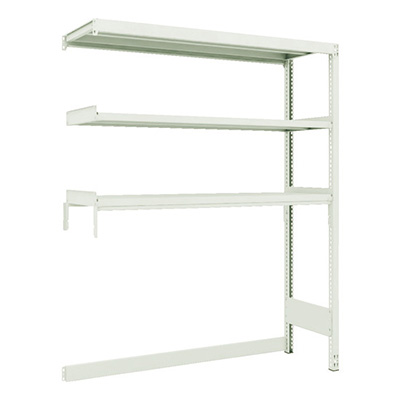 トラスコ TRUSCO スチールラック M2型軽中量棚 下段開放型 1460×450×H1800 3段 連結 M2-SB6543B 116-4833 (商品コード：171044)