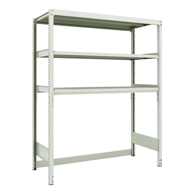 トラスコ TRUSCO スチールラック M2型軽中量棚 下段開放型 1460×600×H1800 3段 単体 M2-SB6563 116-4834 (商品コード：171045)