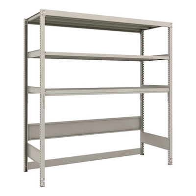 トラスコ TRUSCO スチールラック M2型軽中量棚 下段開放型 1760×600×H1800 3段 単体 M2-SB6663 116-4838 (商品コード：171049)
