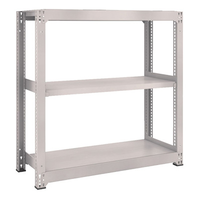 トラスコ TRUSCO スチールラック M3型中量棚 H1200 W900 D1121 3段 ネオグレー M3-43123 856-3947 (商品コード：171075)