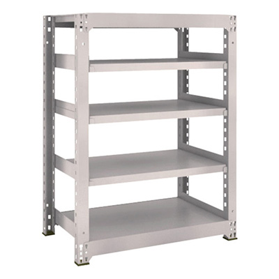 トラスコ TRUSCO スチールラック M3型 W900×D571×H1200 5段 単体 ネオグレー M3-4365 506-9360 (商品コード：171101)