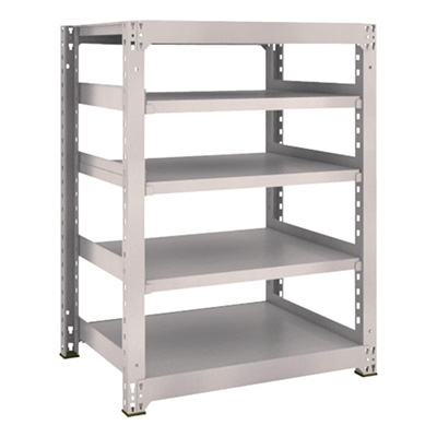 トラスコ TRUSCO スチールラック M3型 W900×D721×H1200 5段 単体 ネオグレー M3-4375 506-9408 (商品コード：171107)