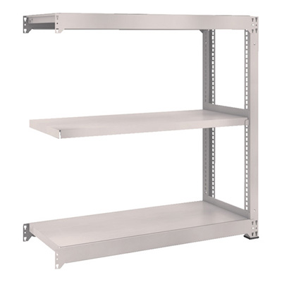 トラスコ TRUSCO スチールラック M3型中量棚 1200×471×H1200 3段 連結 ネオグレー M3-4453B 511-4632 (商品コード：171124)