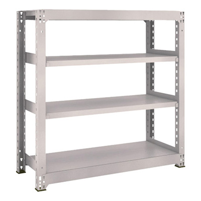 トラスコ TRUSCO スチールラック M3型 W1200×D471×H1200 4段 単体 ネオグレー M3-4454 505-6098 (商品コード：171125)