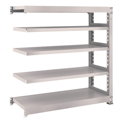 トラスコ TRUSCO スチールラック M3型 W1200×D471×H1200 5段 連結 ネオグレー M3-4455B 508-4628 (商品コード：171128)