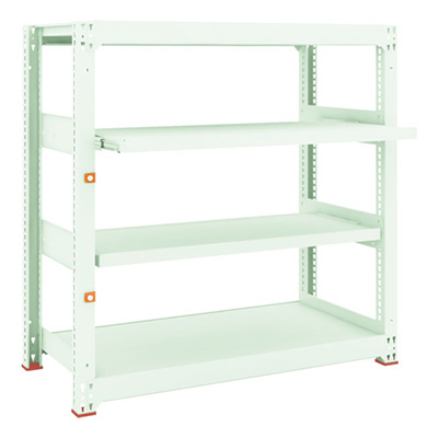 トラスコ TRUSCO スチールラック M3型中量棚 1200×571×H1200 4段うちスライド2段 単体 M3-4462M2 149-7794 (商品コード：171129)