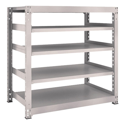 トラスコ TRUSCO スチールラック M3型 W1200×D721×H1200 5段 単体 ネオグレー M3-4475 505-6195 (商品コード：171141)