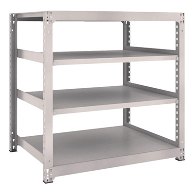 トラスコ TRUSCO スチールラック M3型 W1200×D921×H1200 4段 単体 ネオグレー M3-4494 505-6217 (商品コード：171145)
