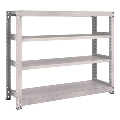 トラスコ TRUSCO スチールラック M3型 W1500×D471×H1200 4段 単体 ネオグレー M3-4554 506-9467 (商品コード：171159)