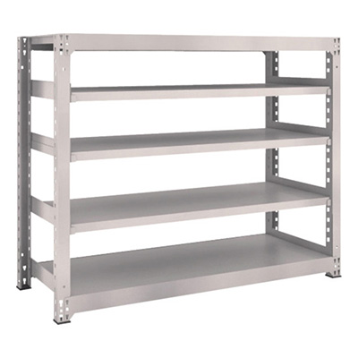 トラスコ TRUSCO スチールラック M3型 W1500×D571×H1200 5段 単体 ネオグレー M3-4565 506-9521 (商品コード：171169)