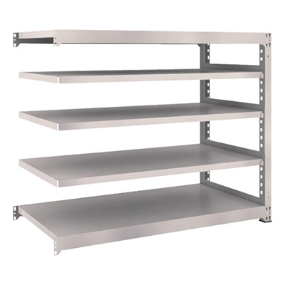 トラスコ TRUSCO スチールラック M3型 W1500×D721×H1200 5段 連結 ネオグレー M3-4575B 508-4971 (商品コード：171176)