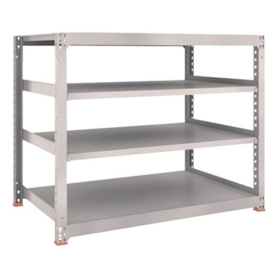 トラスコ TRUSCO スチールラック M3型 W1500×D921×H1200 4段 単体 ネオグレー M3-4594 506-9581 (商品コード：171179)