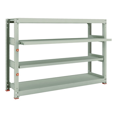 トラスコ TRUSCO スチールラック M3型中量棚 1800×471×H1200 4段うちスライド2段 単体 M3-4652M2 149-7800 (商品コード：171189)