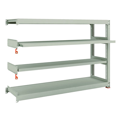 トラスコ TRUSCO スチールラック M3型中量棚 1800×471×H1200 4段うちスライド2段 連結 M3-4652M2B 149-7801 (商品コード：171190)