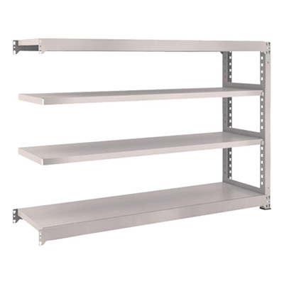 トラスコ TRUSCO スチールラック M3型 W1800×D471×H1200 4段 連結 ネオグレー M3-4654B 508-4881 (商品コード：171194)