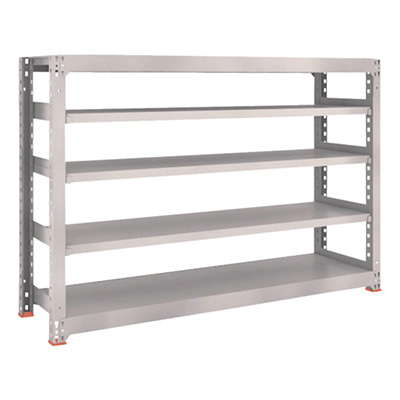 トラスコ TRUSCO スチールラック M3型 W1800×D471×H1200 5段 単体 ネオグレー M3-4655 505-6314 (商品コード：171195)