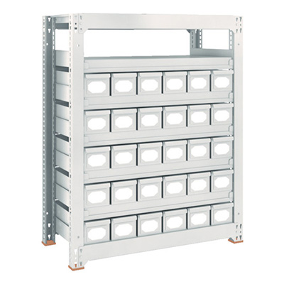 トラスコ TRUSCO スチールラック M3型中量棚 H1200 スチール引出付 小×65 M3-4657-A65 856-3294 (商品コード：171200)