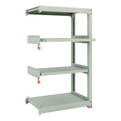 トラスコ TRUSCO スチールラック M3型中量棚 1800×571×H1200 4段うちスライド2段 連結 M3-4662M2B 149-7803 (商品コード：171204)