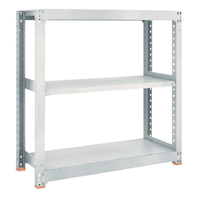 トラスコ TRUSCO スチールラック M3型中量棚 1800×571×H1200 3段 単体 ネオグレー M3-4663 511-4764 (商品コード：171205)