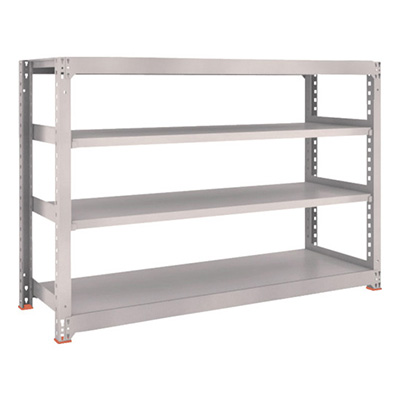 トラスコ TRUSCO スチールラック M3型 W1800×D571×H1200 4段 単体 ネオグレー M3-4664 505-6331 (商品コード：171207)