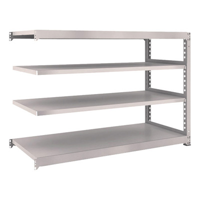 トラスコ TRUSCO スチールラック M3型 W1800×D721×H1200 4段 連結 ネオグレー M3-4674B 508-4962 (商品コード：171214)