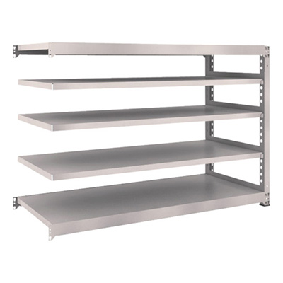 トラスコ TRUSCO スチールラック M3型 W1800×D721×H1200 5段 連結 ネオグレー M3-4675B 508-4989 (商品コード：171216)