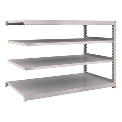 トラスコ TRUSCO スチールラック M3型 W1800×D921×H1200 4段 連結 ネオグレー M3-4694B 508-5004 (商品コード：171220)