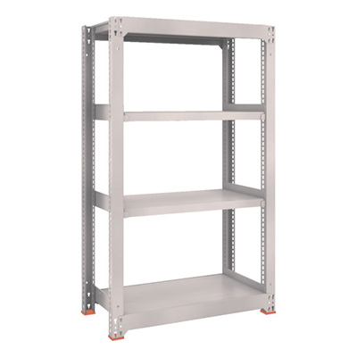 トラスコ TRUSCO スチールラック M3型 W900×D471×H1500 4段 単体 ネオグレー M3-5354 506-4902 (商品コード：171231)