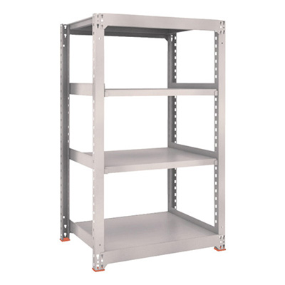 トラスコ TRUSCO スチールラック M3型 W900×D721×H1500 4段 単体 ネオグレー M3-5374 506-4988 (商品コード：171243)