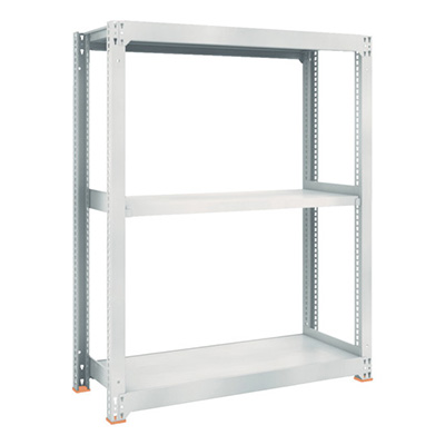 トラスコ TRUSCO スチールラック M3型中量棚 1200×471×H1500 3段 単体 ネオグレー M3-5453 780-1556 (商品コード：171259)