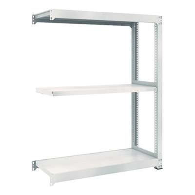 トラスコ TRUSCO スチールラック M3型中量棚 1200×471×H1500 3段 連結 ネオグレー M3-5453B 780-1564 (商品コード：171260)