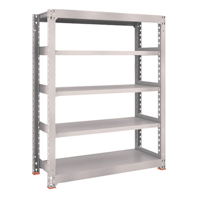 トラスコ TRUSCO スチールラック M3型 W1200×D471×H1500 5段 単体 ネオグレー M3-5455 505-9208 (商品コード：171263)