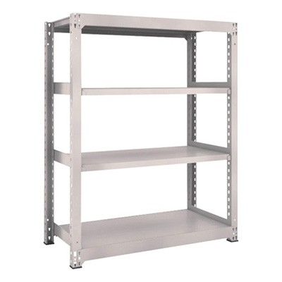 トラスコ TRUSCO スチールラック M3型 W1200×D571×H1500 4段 単体 ネオグレー M3-5464 505-9224 (商品コード：171267)