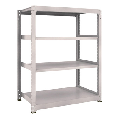 トラスコ TRUSCO スチールラック M3型 W1200×D721×H1500 4段 単体 ネオグレー M3-5474 505-9267 (商品コード：171273)